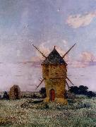 unknow artist Windmill near Guerande France oil painting artist